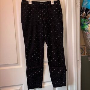 Old Navy Black Women’s Dress Pants with White Dots